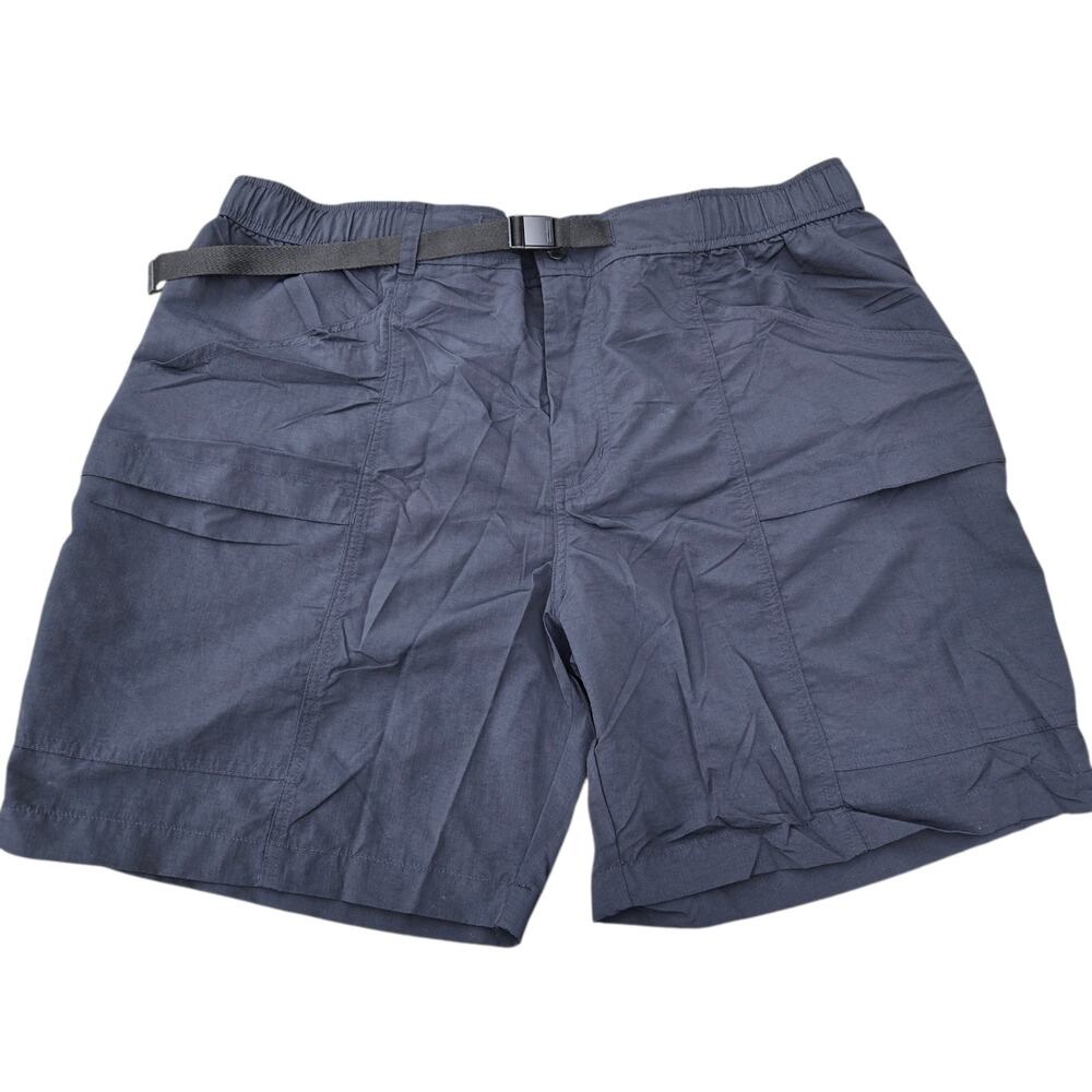 Eddie Bauer Men XL Moisture Wicking UPF+ 50 Ripstop Tech‎ Short XL Black Belted